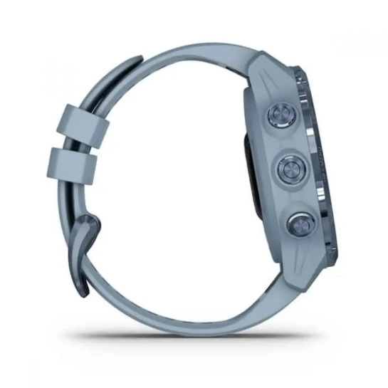 Смарт-годинник Garmin Descent MK2S Mineral Blue with Sea Foam Silicone Band (010-02403-07)