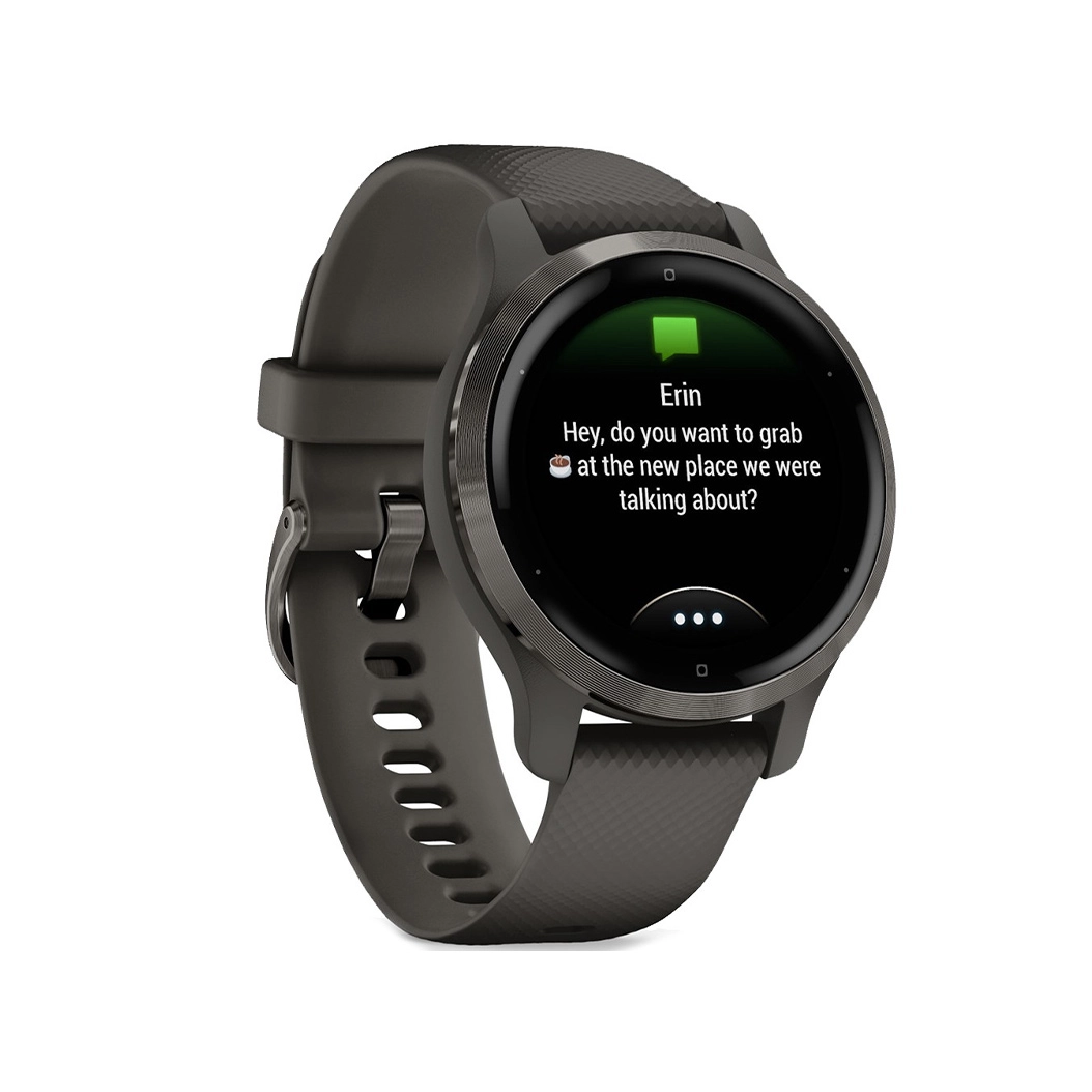 Смарт-годинник Garmin Venu 2S Slate Bezel with Graphite Case and Silicone Band