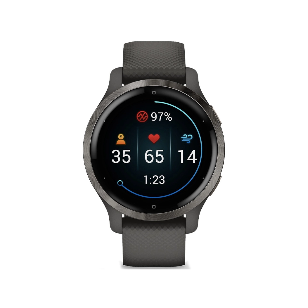 Смарт-годинник Garmin Venu 2S Slate Bezel with Graphite Case and Silicone Band