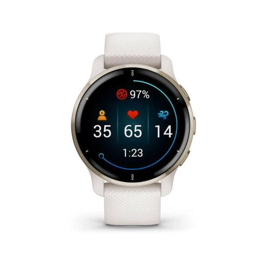Смарт-годинник Garmin Venu 2 Plus Ivory Cream Gold