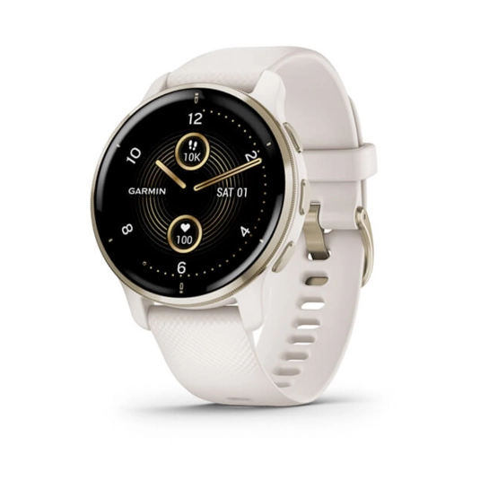Смарт-годинник Garmin Venu 2 Plus Ivory Cream Gold