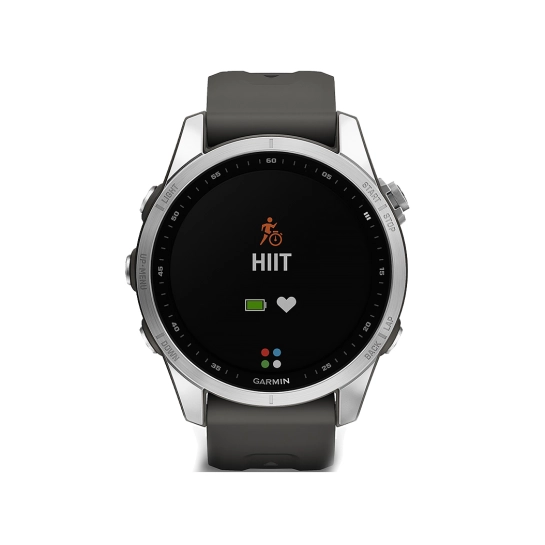 Смарт-годинник Garmin Fenix 7S Silver with Graphite Band