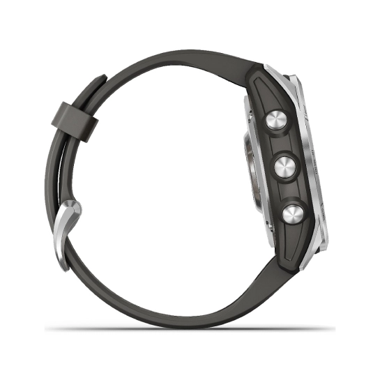 Смарт-годинник Garmin Fenix 7S Silver with Graphite Band