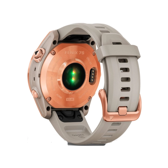 Смарт-годинник Garmin Fenix 7S Solar Rose Gold with Light Sand Band