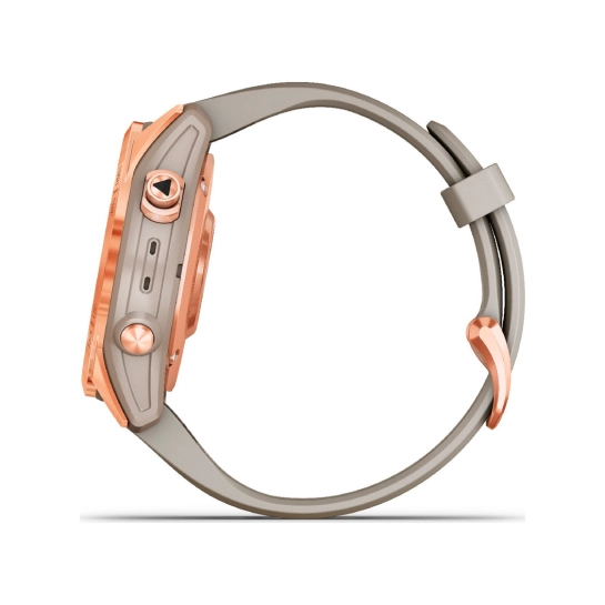 Смарт-годинник Garmin Fenix 7S Solar Rose Gold with Light Sand Band