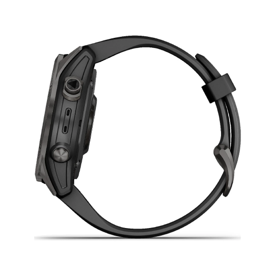 Смарт-годинник Garmin Fenix 7S Sapphire Solar Carbon Gray DLC with Black Band