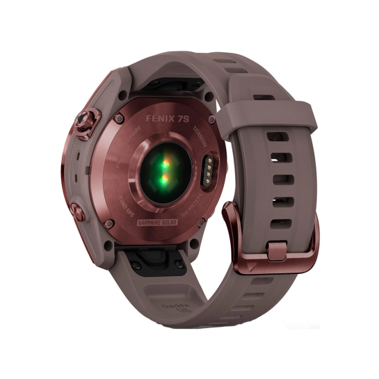 Смарт-годинник Garmin Fenix 7S Sapphire Solar Dark Bronze Titanium w. Shale G. Band