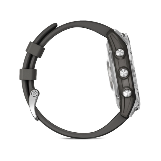 Смарт-годинник Garmin Fenix 7 Silver with Graphite Band