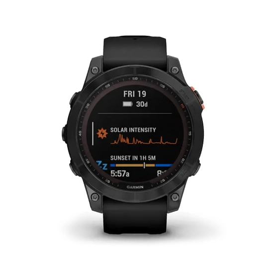 Смарт-годинник Garmin Fenix 7 Solar Slate Gray with Black Band