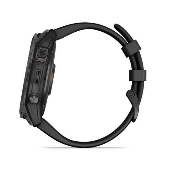 Смарт-годинник Garmin Fenix 7X Sapphire Solar Carbon Gray DLC Titanium with Black Band