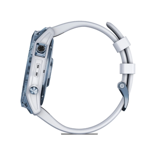 Смарт-годинник Garmin Fenix 7X Sapphire Solar Mineral Blue DLC Titanium with Whitestone Band