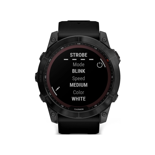Смарт-годинник Garmin Fenix 7X Sapphire Solar Black DLC Titanium w. Black Band