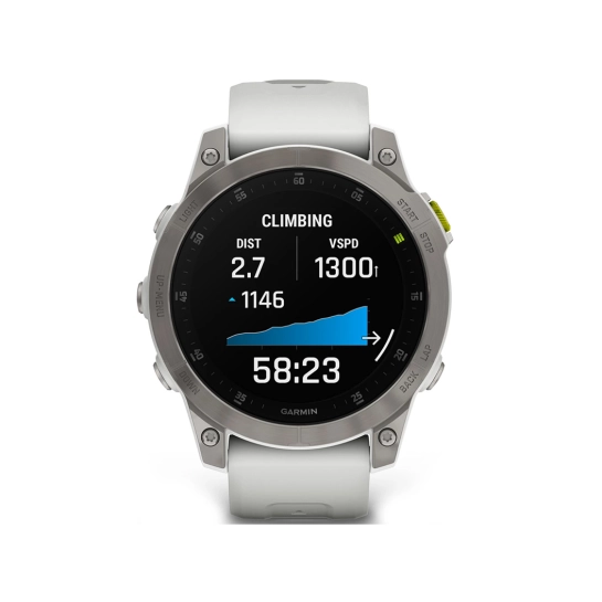 Смарт-годинник Garmin Epix (Gen 2) Sapphire White Titanium