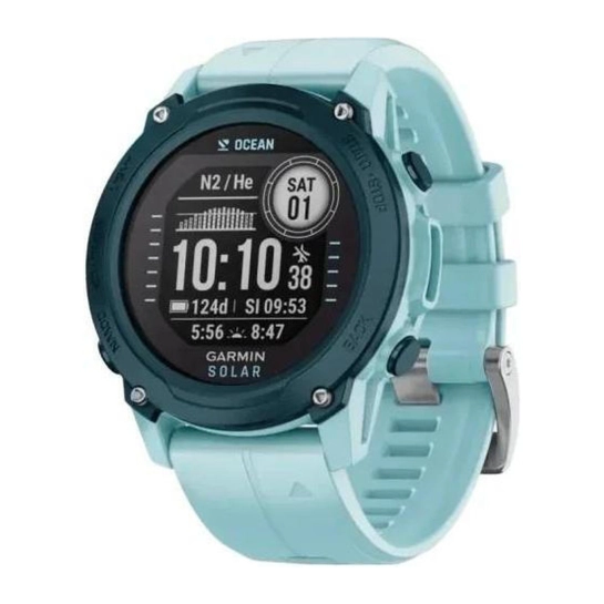 Смарт-годинник Garmin Descent G1 Solar Ocean Edition Azure (010-02604-04/14)