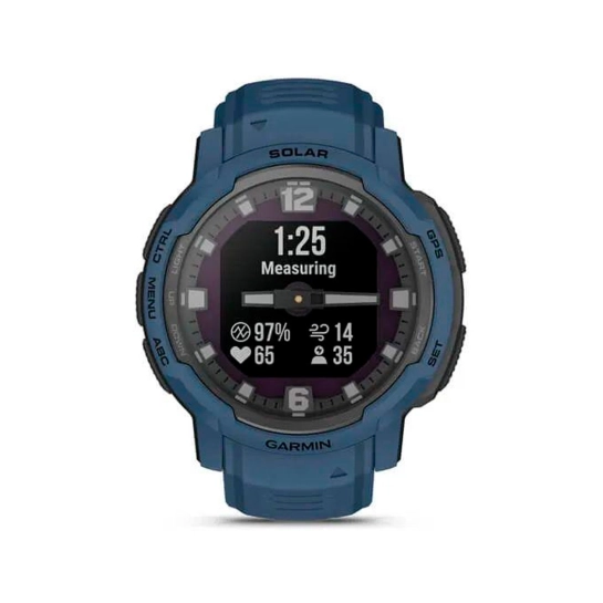 Смарт-годинник Garmin Instinct Crossover Solar Tidal Blue