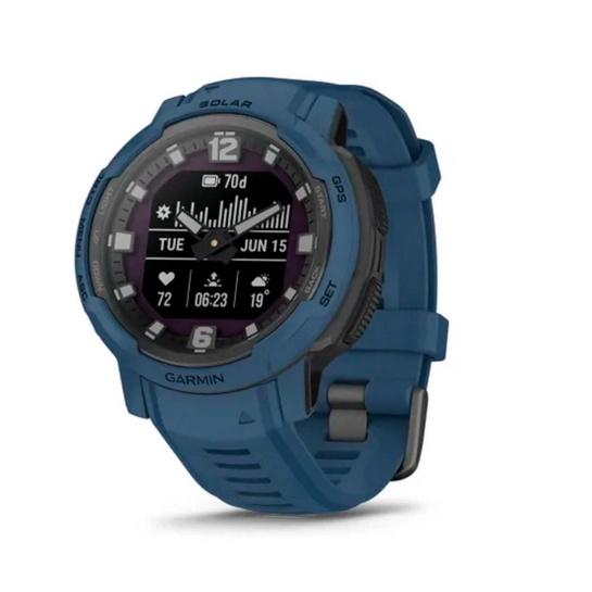Смарт-годинник Garmin Instinct Crossover Solar Tidal Blue