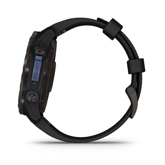 Смарт-годинник Garmin Descent MK3i 51mm Carbon Gray DLC Titanium with Black Silicone Band (010-02752-10/11)