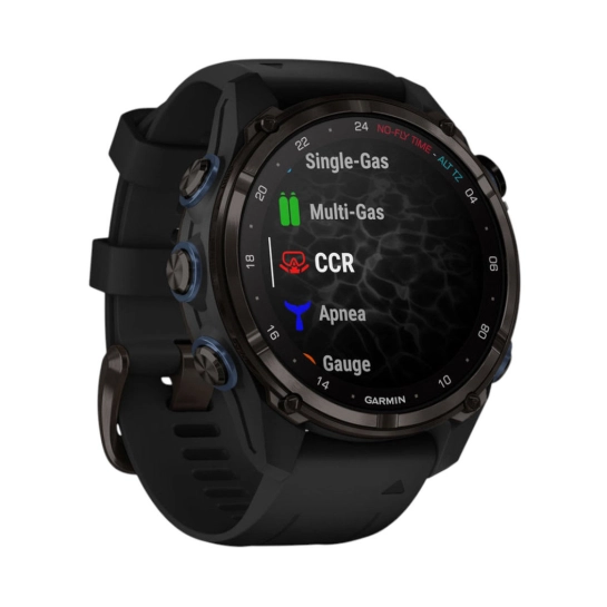 Смарт-годинник Garmin Descent Mk3i 43 mm Carbon Gray DLC Titanium w. Black Silicone Band (010-02753-10/11)
