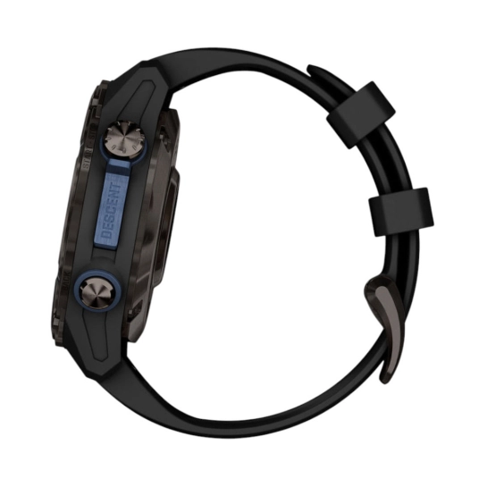 Смарт-годинник Garmin Descent Mk3i 43 mm Carbon Gray DLC Titanium w. Black Silicone Band (010-02753-10/11)