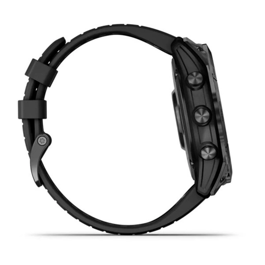 Смарт-годинник Garmin Fenix 7X Pro Sapphire Solar Carbon G. DLC Tit. with Black Band