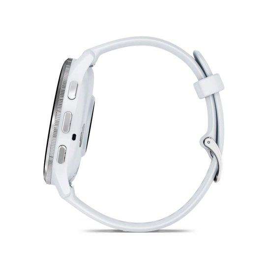 Смарт-годинник Garmin Venu 3 Silver Stainless Steel Bezel with Whitestone Case and Silicone Band (010-02784-00)