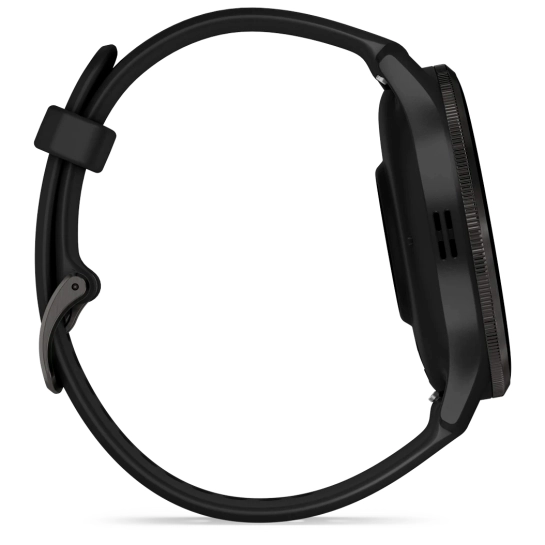 Смарт-годинник Garmin Venu 3 Slate Stainless Steel Bezel with Black Case and Silicone Band (010-02784-01/51)
