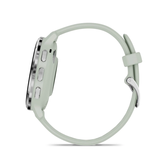 Смарт-годинник Garmin Venu 3S Silver Stainless Steel Bezel with Sage Gray Case and Silicone Band