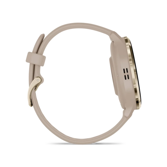 Смарт-годинник Garmin Venu 3S Soft Gold Stainless Steel Bezel with French Gray Case and Silicone Band