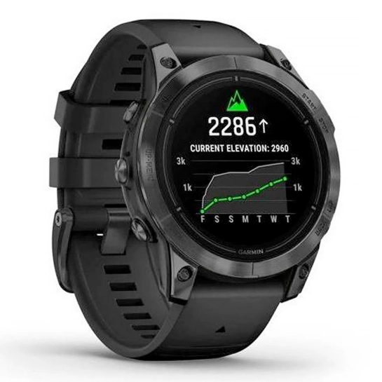 Смарт-годинник Garmin Epix Pro Gen 2 Standard Edition 47mm Slate Gray with Black Band (010-02803-00/01)
