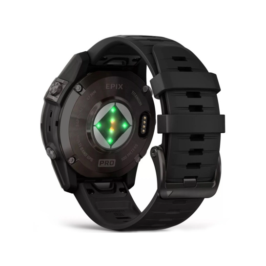 Смарт-годинник Garmin Epix Pro Gen 2 Sapphire Edition 47мм Carbon Gray DLC Titanium with Black Band (010-02803-10/11)