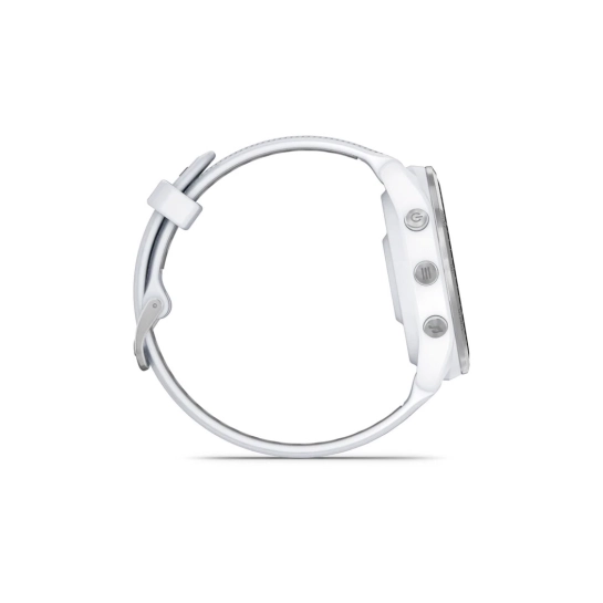 Смарт-годинник Garmin Forerunner 965 Titanium Bezel with Whitestone Case and Whitestone/Powder Gray Silicone Band