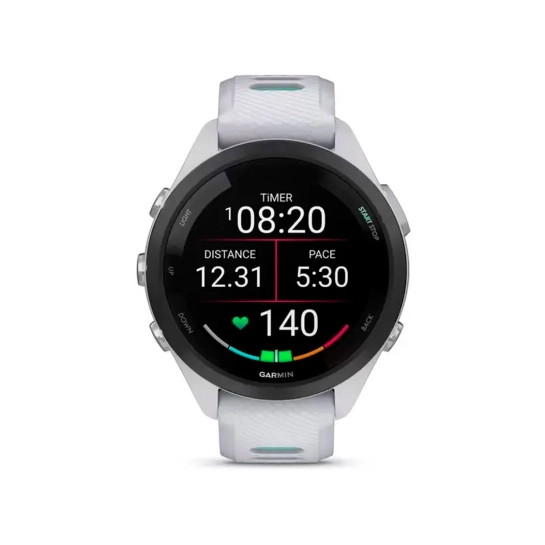 Смарт-годинник Garmin Forerunner 265S Black Bezel with Whitestone Case and Whitestone/Neo Tropic Silicone Band