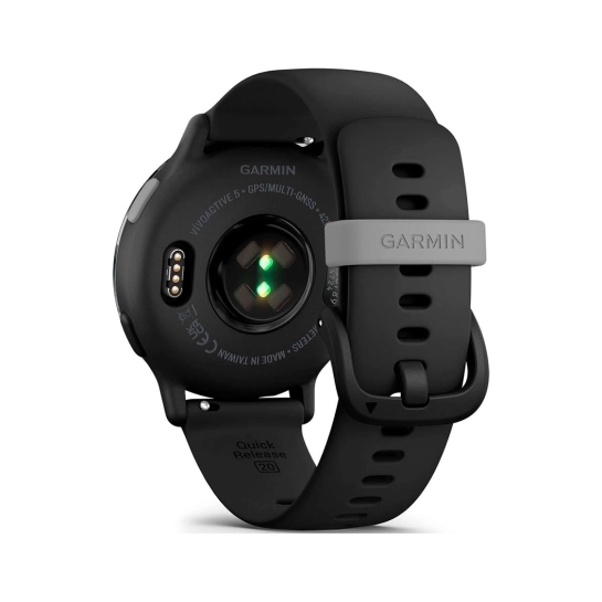 Смарт-годинник Garmin Vivoactive 5 Slate Aluminum Bezel with Black Case and Silicone Band (010-02862-10)
