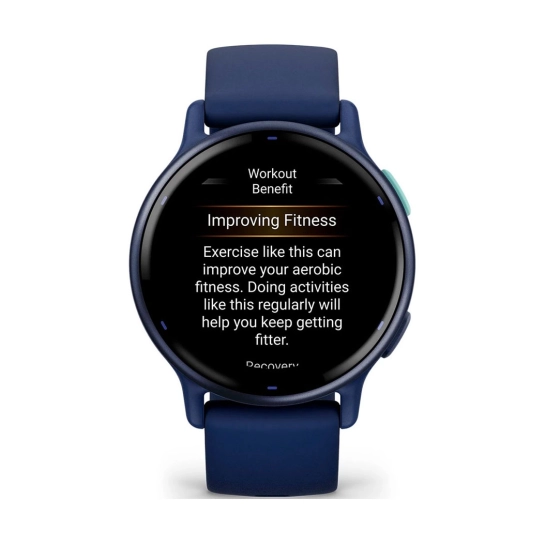 Смарт-годинник Garmin Vivoactive 5 Metallic Navy Aluminum Bezel with Navy Case and Silicone Band (010-02862-12/52)
