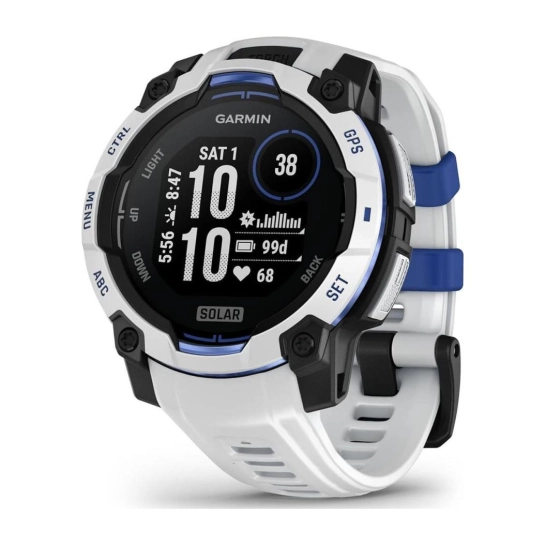 Смарт-годинник Garmin Instinct 3 45mm Solar Whitestone with Whitestone Band (010-02934-03/43)
