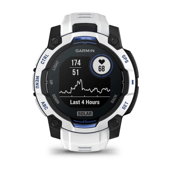Смарт-годинник Garmin Instinct 3 45mm Solar Whitestone with Whitestone Band (010-02934-03/43)