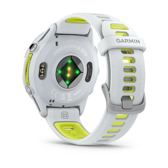 Смарт-годинник Garmin Forerunner 970 Titanium w. Whitestone Case and Whitestone/T. Amp Yellow Band (010-02969-01/11)