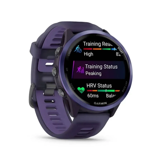 Смарт-годинник Garmin Forerunner 570 47mm Indigo Aluminium w. Translucent Imperial Purple/Indigo Band (010-02971-02)