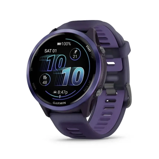 Смарт-годинник Garmin Forerunner 570 47mm Indigo Aluminium w. Translucent Imperial Purple/Indigo Band (010-02971-02)