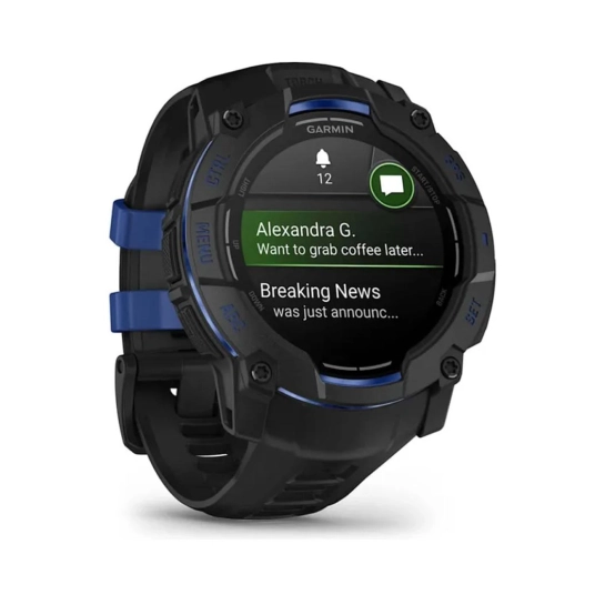 Смарт-годинник Garmin Instinct 3 50mm AMOLED Black with Black Band (010-03020-03)