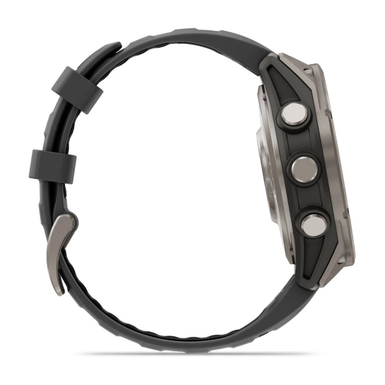 Смарт-годинник Garmin Fenix 8 Pro 47 mm AMOLED Titanium with Graphite/Black (010-03198-10/11)