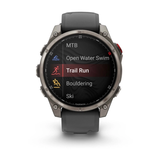 Смарт-годинник Garmin Fenix 8 Pro 47 mm AMOLED Titanium with Graphite/Black (010-03198-10/11)