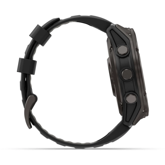 Смарт-годинник Garmin Fenix 8 Pro 51 mm AMOLED Carbon Gray DLC Titanium with Black/Pebble Gray (010-03199-00/01)