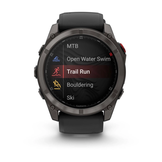 Смарт-годинник Garmin Fenix 8 Pro 51 mm AMOLED Carbon Gray DLC Titanium with Black/Pebble Gray (010-03199-00/01)