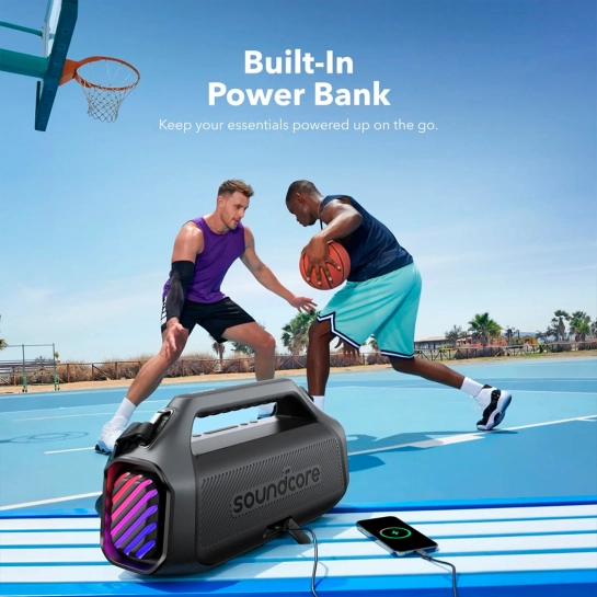 Портативна акустика Anker SoundCore Boom 2 Plus - Black (A3134011)