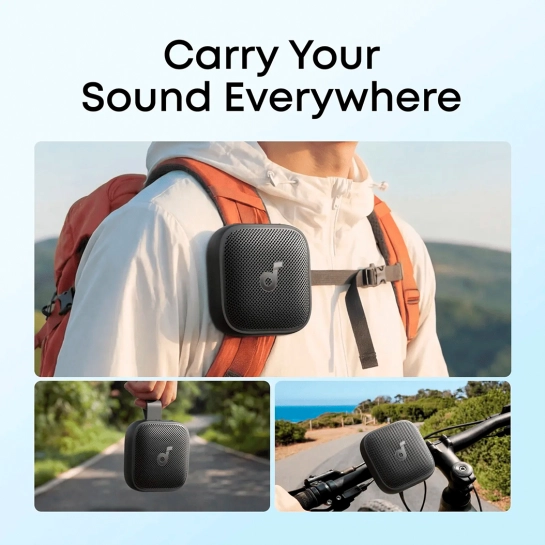 Портативна акустика Anker SoundCore Boom Go 3i - Black (D5103010)