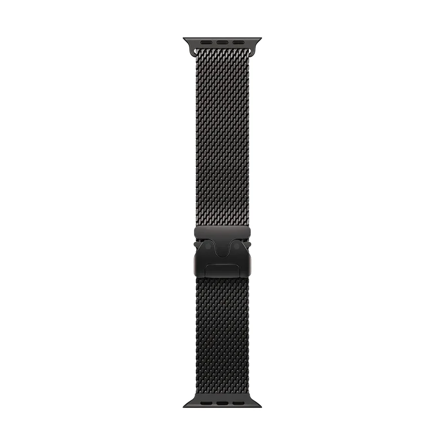 Apple 49mm Milanese Loop Ремінець Milanese Loop Чорний за Apple Watch 44 mmApple Watch 45 mmApple Watch 46 mmApple Watch 49 mm 44/45/46/49 mm