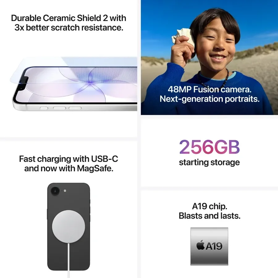 iPhone 17e, 256 ГБ, Soft Pink