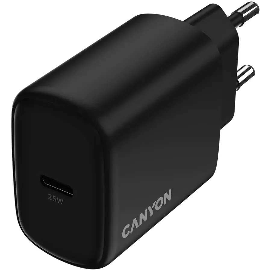 CANYON Адаптер живлення OnCharge 250 1*USB-C 1*USB Тип C, 25 Ват