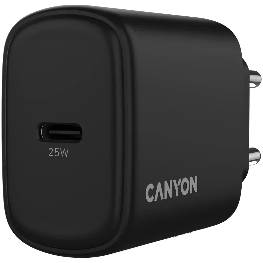 CANYON Адаптер живлення OnCharge 250 1*USB-C 1*USB Тип C, 25 Ват